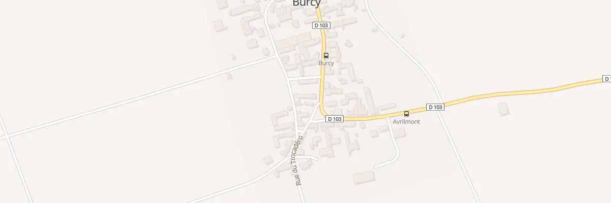 Plan du 1 Rue du Trocadéro à Burcy