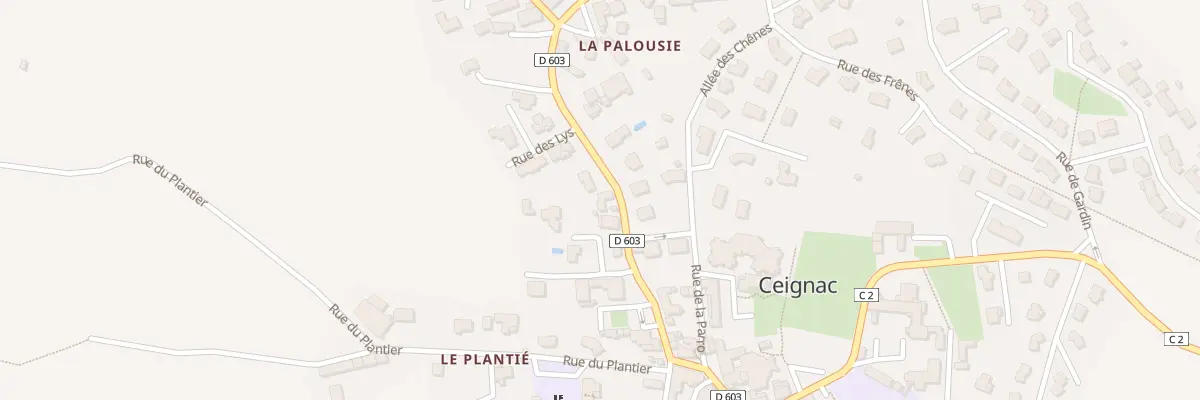 Plan du 150 Av de la Basilique à Calmont