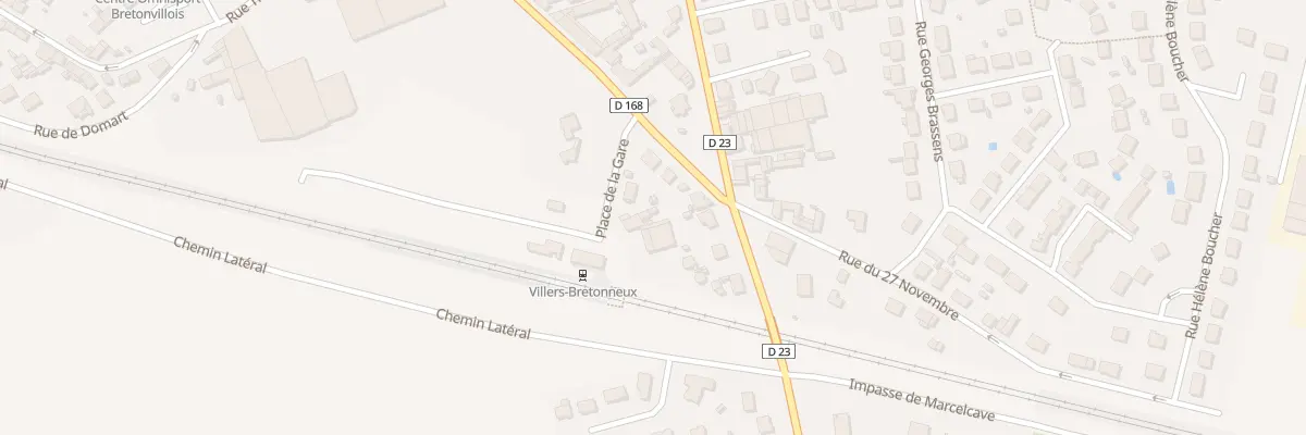 Plan du 20 Rue de la Gare à Villers-Bretonneux