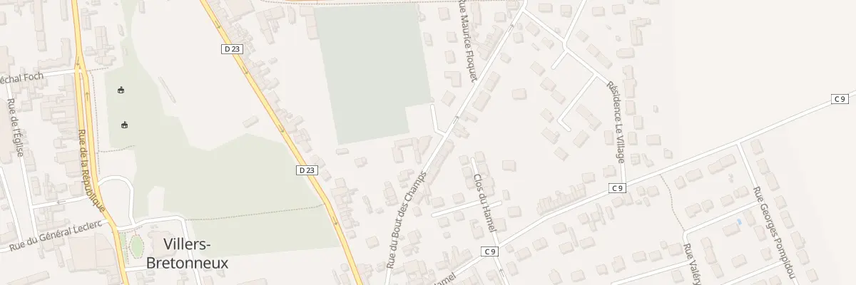 Plan du 9 Rue du Bout des Champs à Villers-Bretonneux