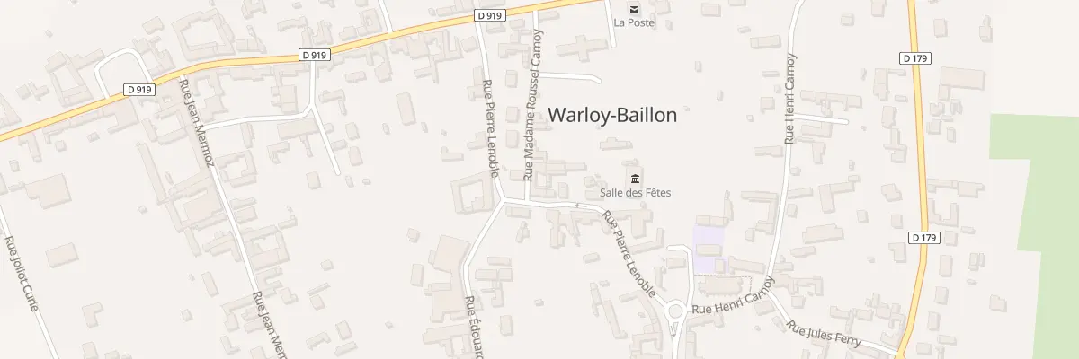 Plan du 12 Rue Pierre Lenoble à Warloy-Baillon