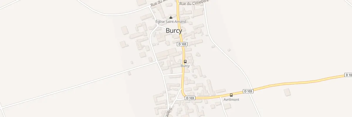 Plan du 16 Gr Grande Rue à Burcy