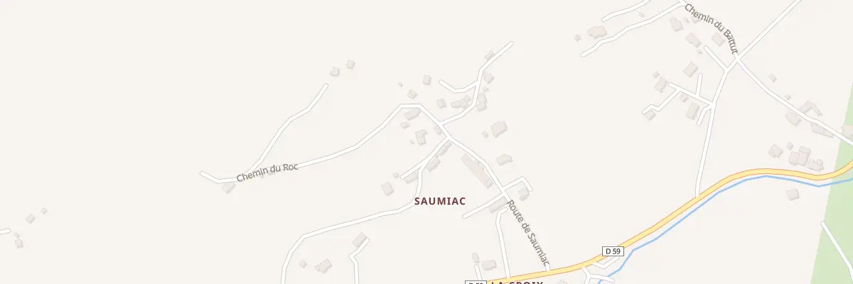 Plan du 15 Rte de Saumiac à Laroquevieille