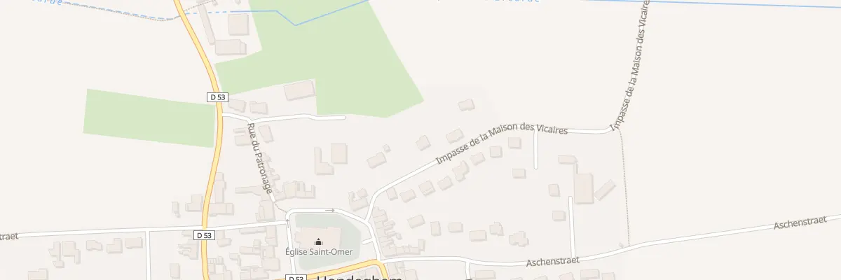 Plan du 95 Imp de la Maison des Vicaires à Hondeghem