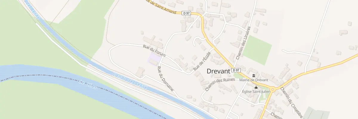 Plan du 8 Rue de l’Ecole à Drevant