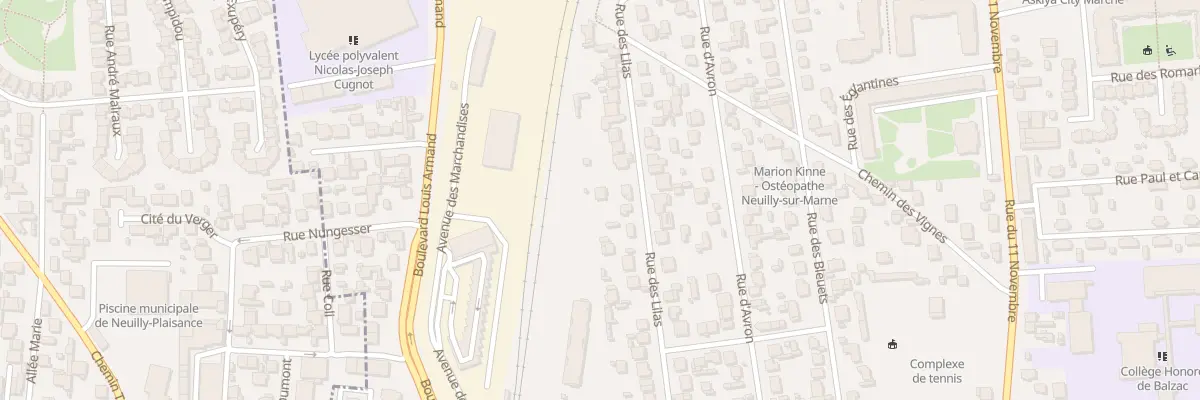 Plan du 35 Rue des Lilas à Neuilly-sur-Marne