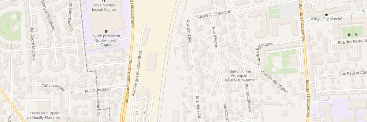 Plan du 43 Rue des Lilas à Neuilly-sur-Marne