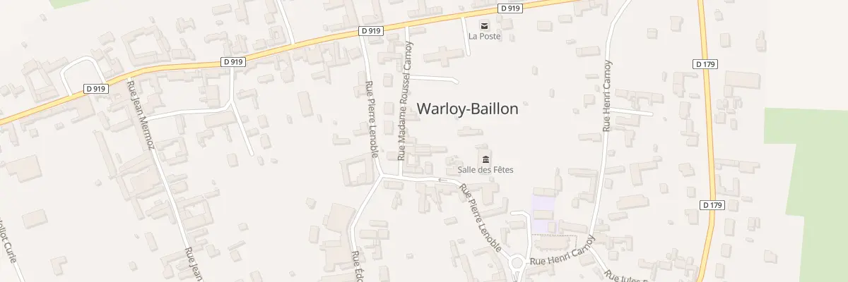 Plan du 10 Rue Pierre Lenoble à Warloy-Baillon