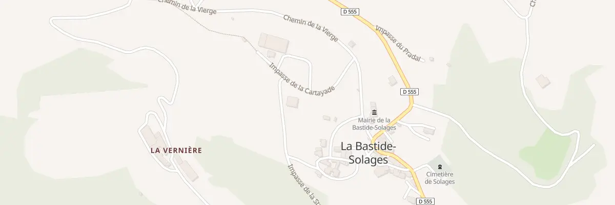 Plan du 5016A Solages à La Bastide-Solages