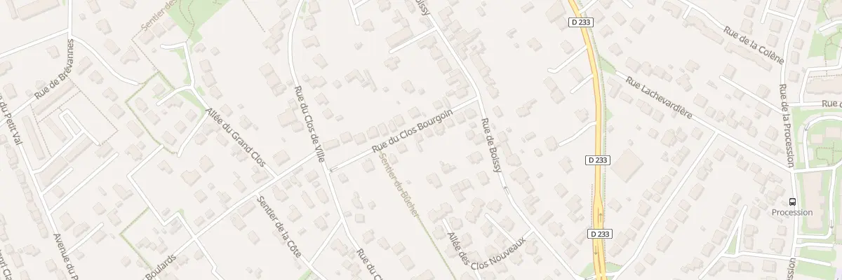 Plan du 9 Rue du Clos Bourgoin à Sucy-en-Brie