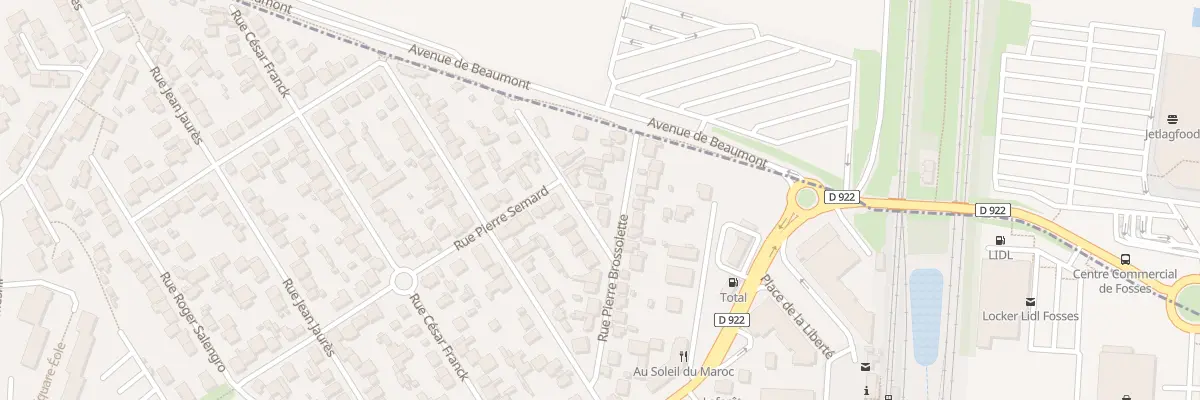 Plan du 13B Rue Pierre Brossolette à Fosses