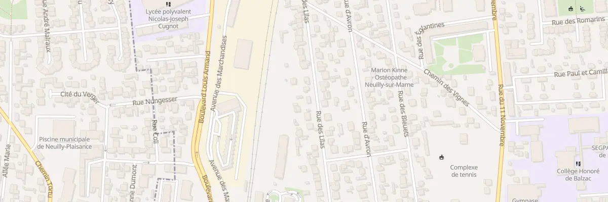 Plan du 29 Rue des Lilas à Neuilly-sur-Marne