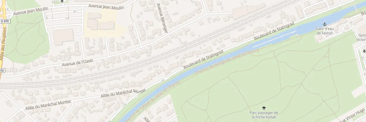 Plan du 90 Bd de Stalingrad à Sevran
