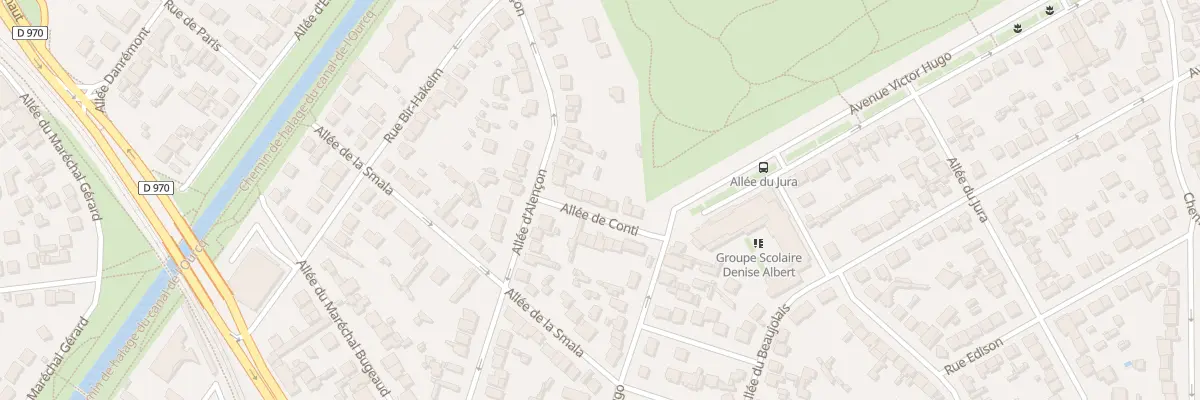 Plan du 8 All de Conti à Sevran