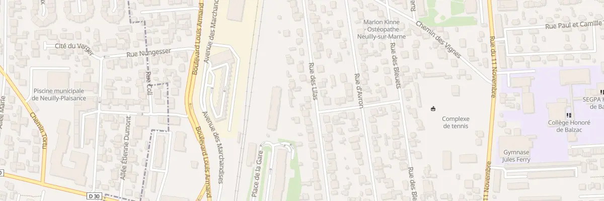Plan du 19 Rue des Lilas à Neuilly-sur-Marne