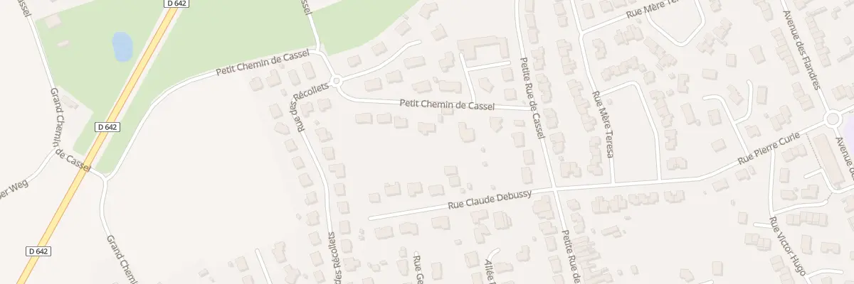 Plan du 75 Petit Chemin de Cassel à Hazebrouck