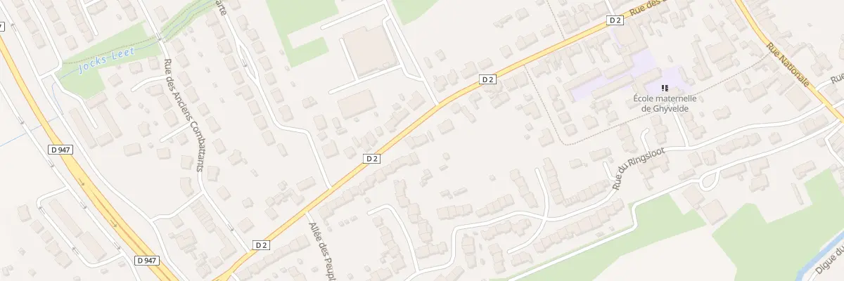 Plan du 45 Rue des Ecoles à Ghyvelde