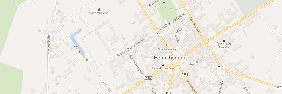 Plan du 8 Rue de l’Ouest à Henrichemont