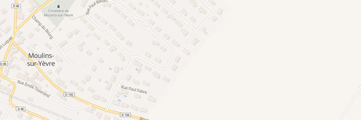 Plan du 12 Rue Paul Bardin à Moulins-sur-Yèvre