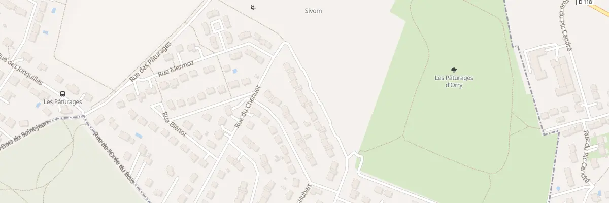 Plan du 10 Rue du Stade à Orry-la-Ville
