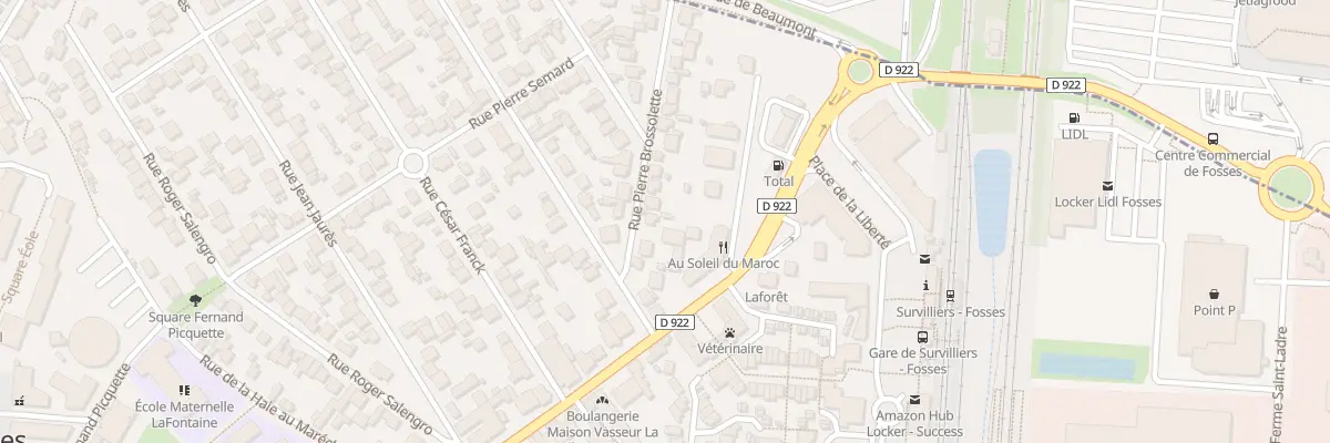 Plan du 10 Rue Pierre Brossolette à Fosses