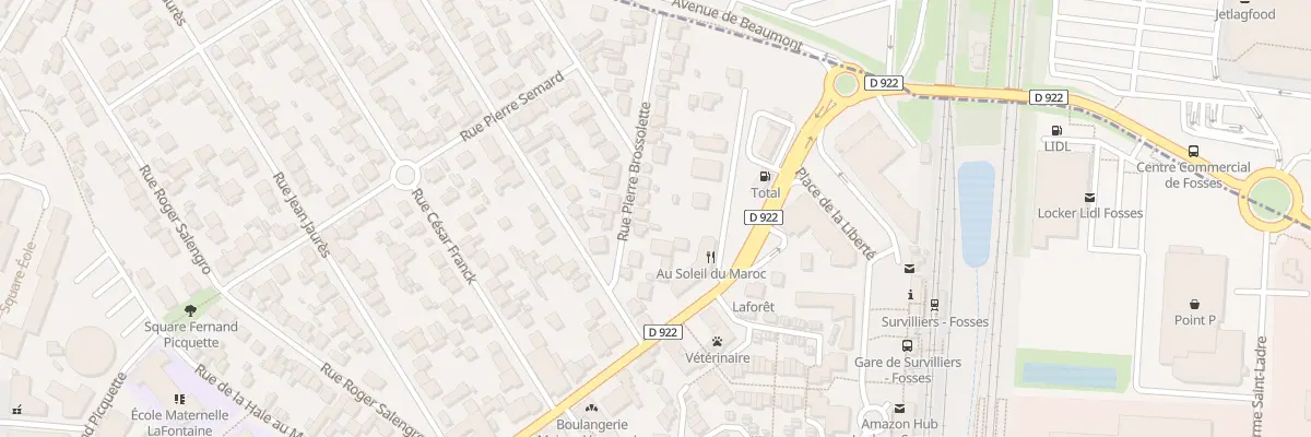 Plan du 12 Rue Pierre Brossolette à Fosses