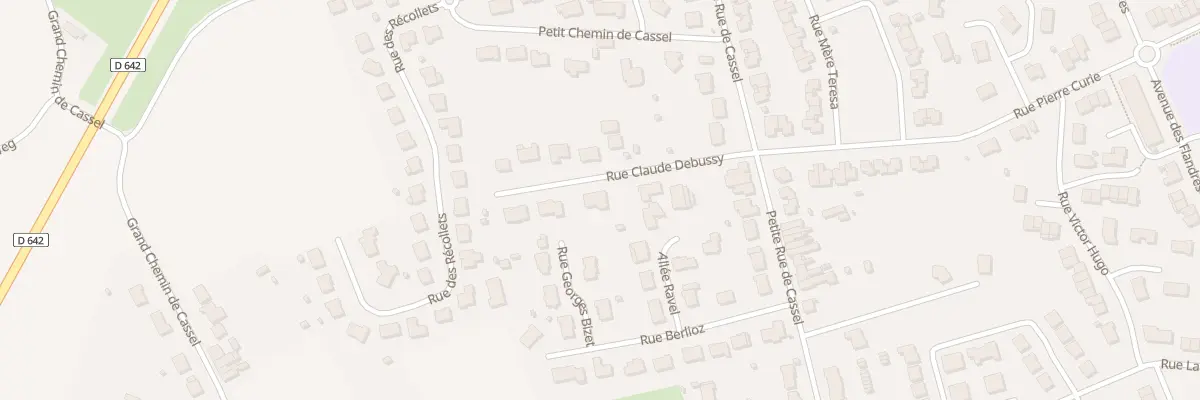 Plan du 11 Rue Claude Debussy à Hazebrouck