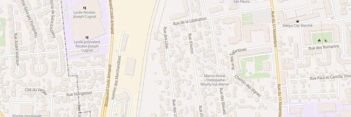Plan du 42 Rue des Lilas à Neuilly-sur-Marne