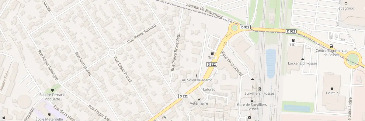 Plan du 14 Rue Pierre Brossolette à Fosses