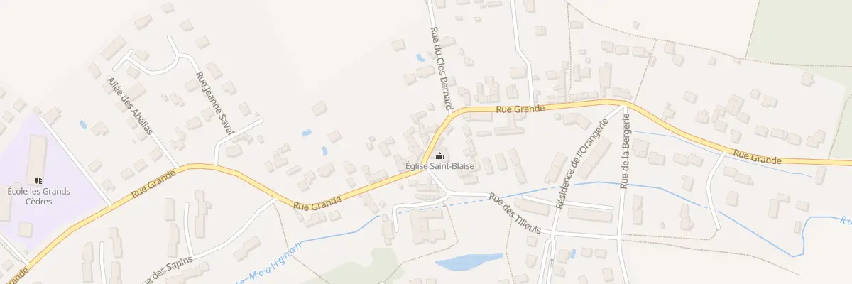 Plan du 590 Rue Grande à Saint-Fargeau-Ponthierry