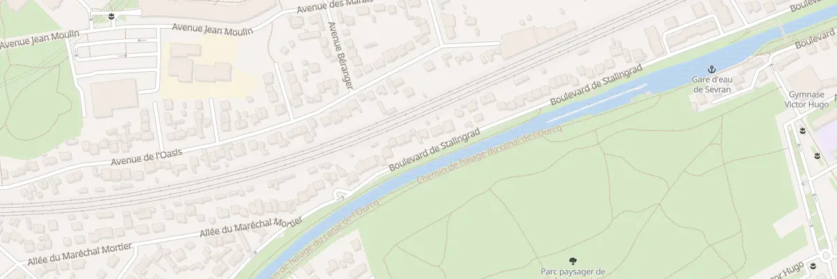 Plan du 84 Bd de Stalingrad à Sevran