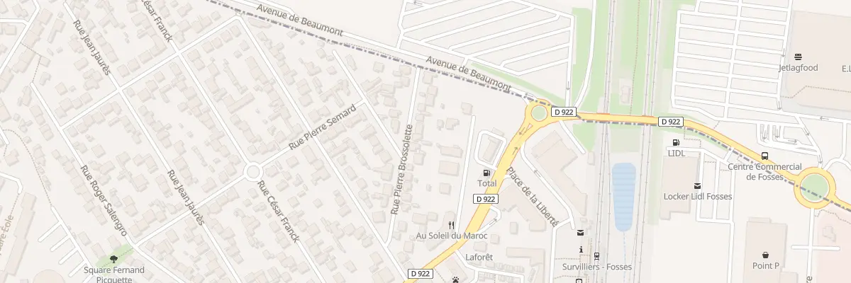 Plan du 24 Rue Pierre Brossolette à Fosses