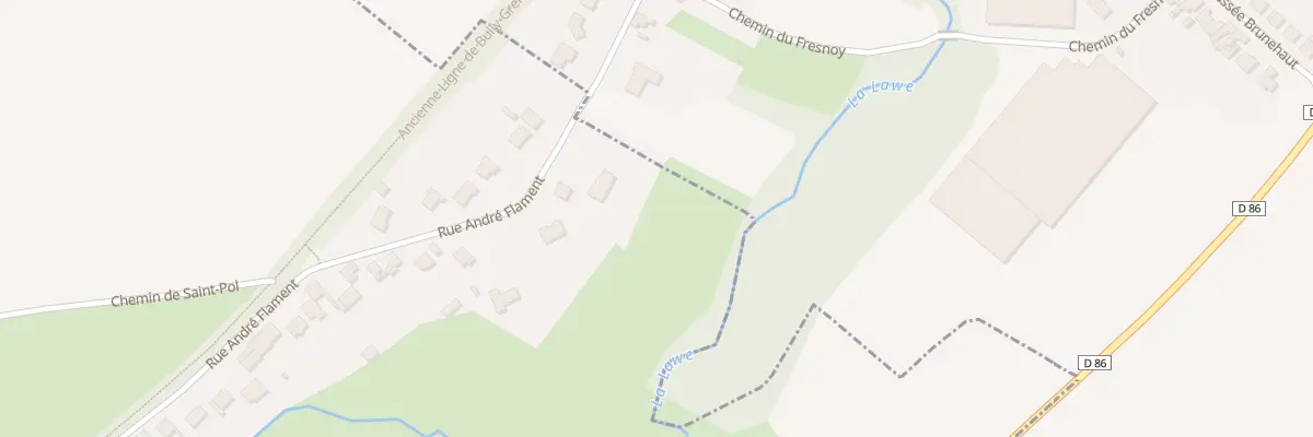 Plan du 77 Rue Andre Flament à Beugin