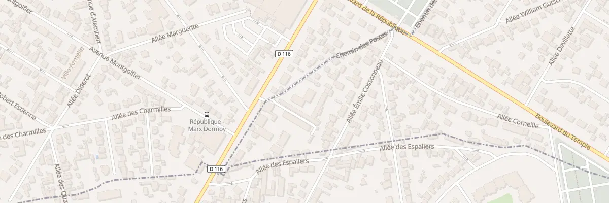 Plan du 4 Che des Postes à Clichy-sous-Bois