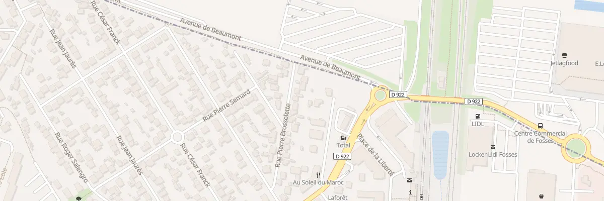 Plan du 28 Rue Pierre Brossolette à Fosses