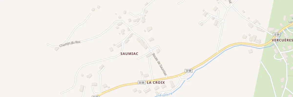 Plan du 3 Rte de Saumiac à Laroquevieille