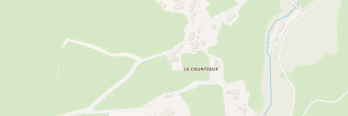 Plan du 5 Le Courtioux à Rougnat