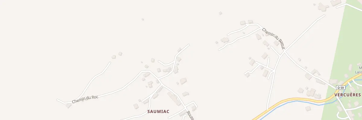 Plan du 10 Rte de Saumiac à Laroquevieille