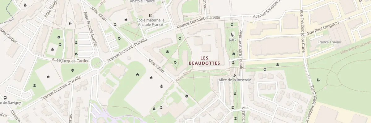 Plan du 12 All de la Roseraie à Sevran