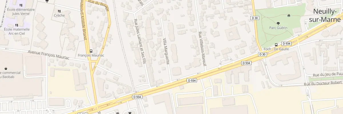 Plan du 23 Bd du Marechal Foch à Neuilly-sur-Marne