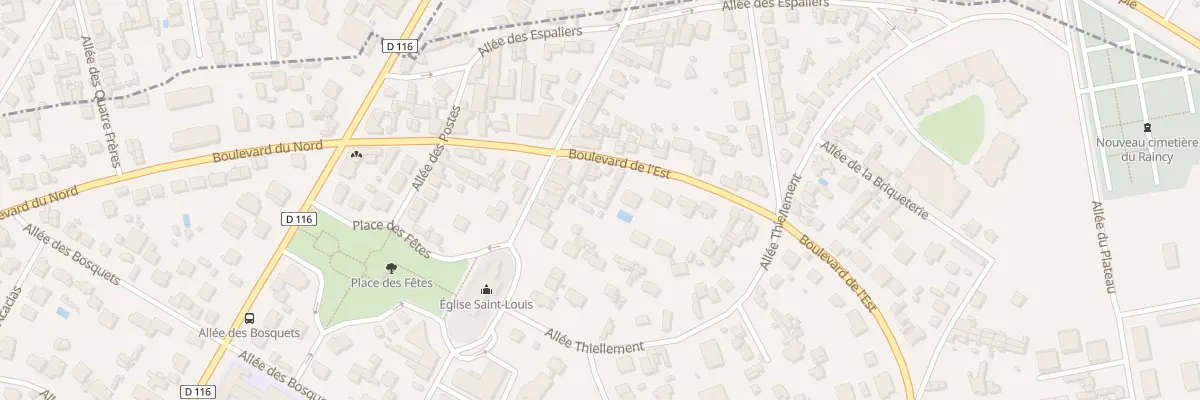 Plan du 9003 Bd de l’Est au Raincy