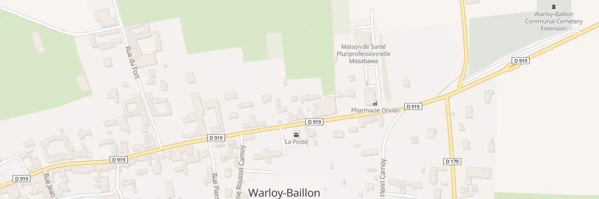 Plan du 6 Rue du Gal Leclerc à Warloy-Baillon