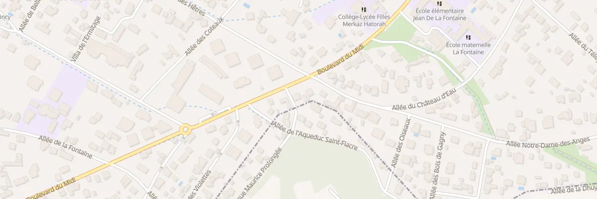 Plan du 64 Bd du Midi au Raincy