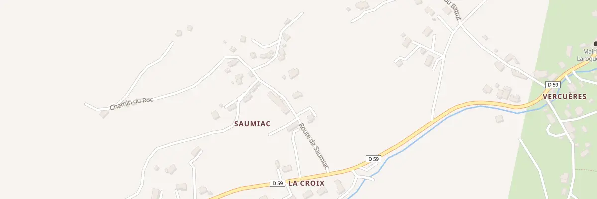 Plan du 6020 Saumiac à Laroquevieille
