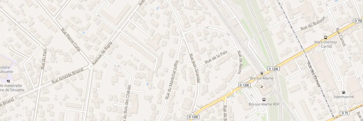 Plan du 54 Rue du Mal Joffre à Bry-sur-Marne