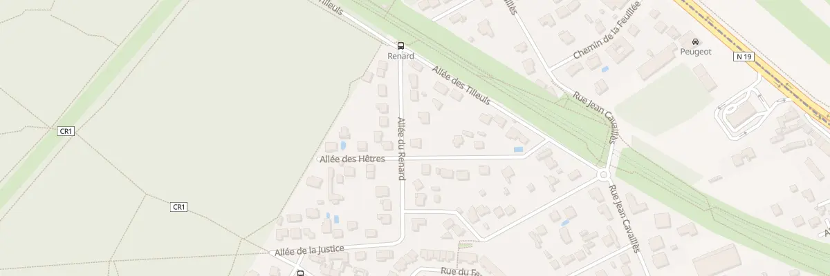 Plan du 8 All des Hêtres à Villecresnes