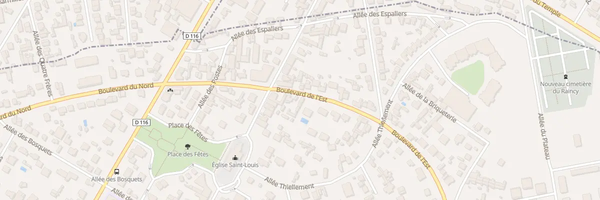 Plan du 63 Bd de l’Est au Raincy