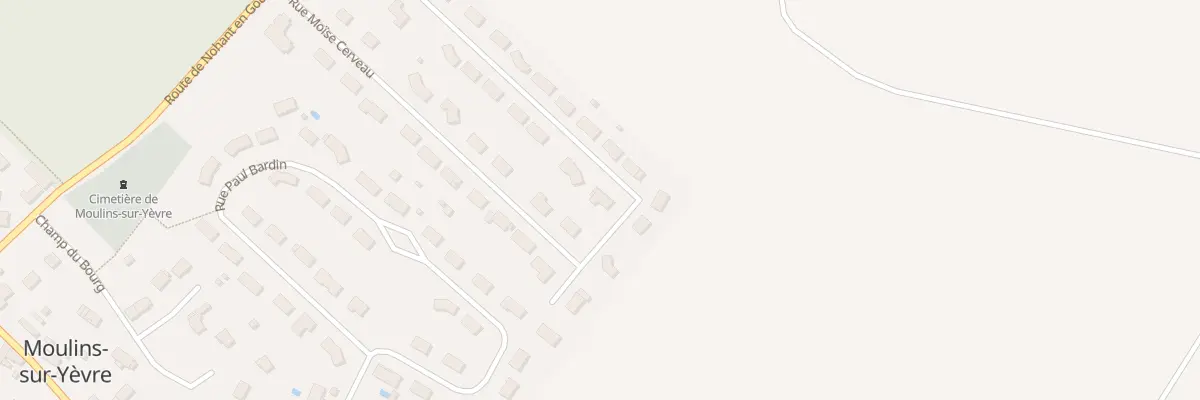 Plan du 21 Rue Moise Cerveau à Moulins-sur-Yèvre