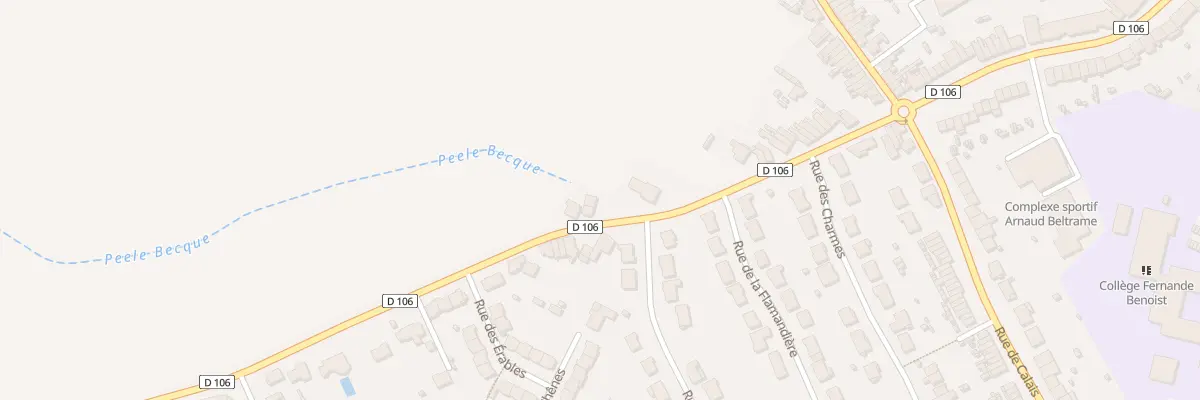 Plan du 114 Rue de Sercus à Hazebrouck