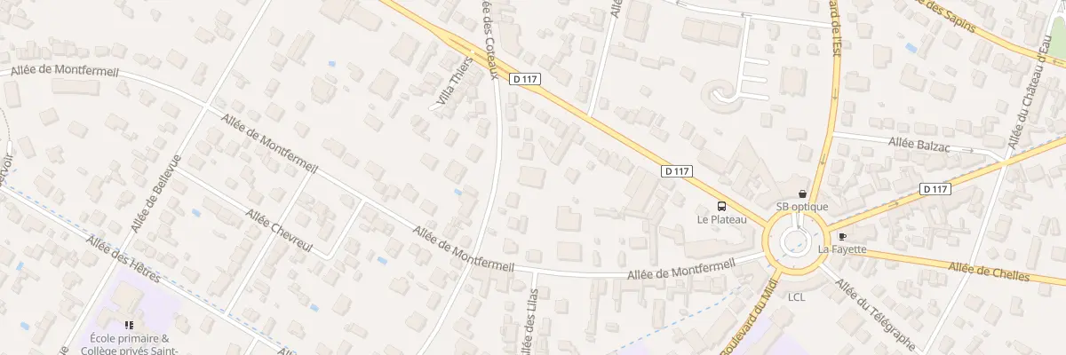 Plan du 24 All des Coteaux au Raincy